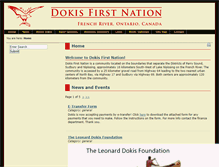 Tablet Screenshot of dokisfirstnation.com
